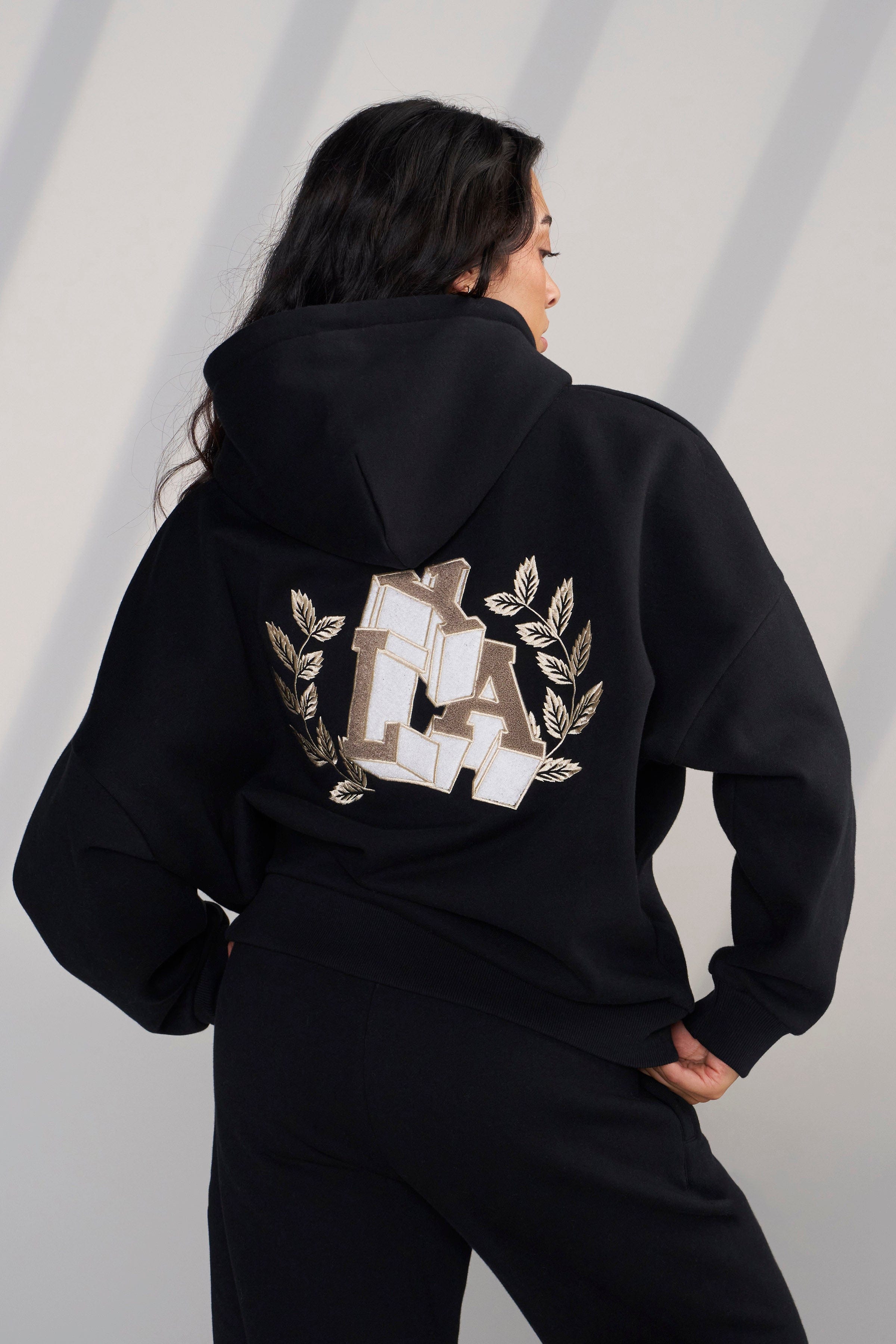 YoungLA W524 - Teddy Hoodie Black