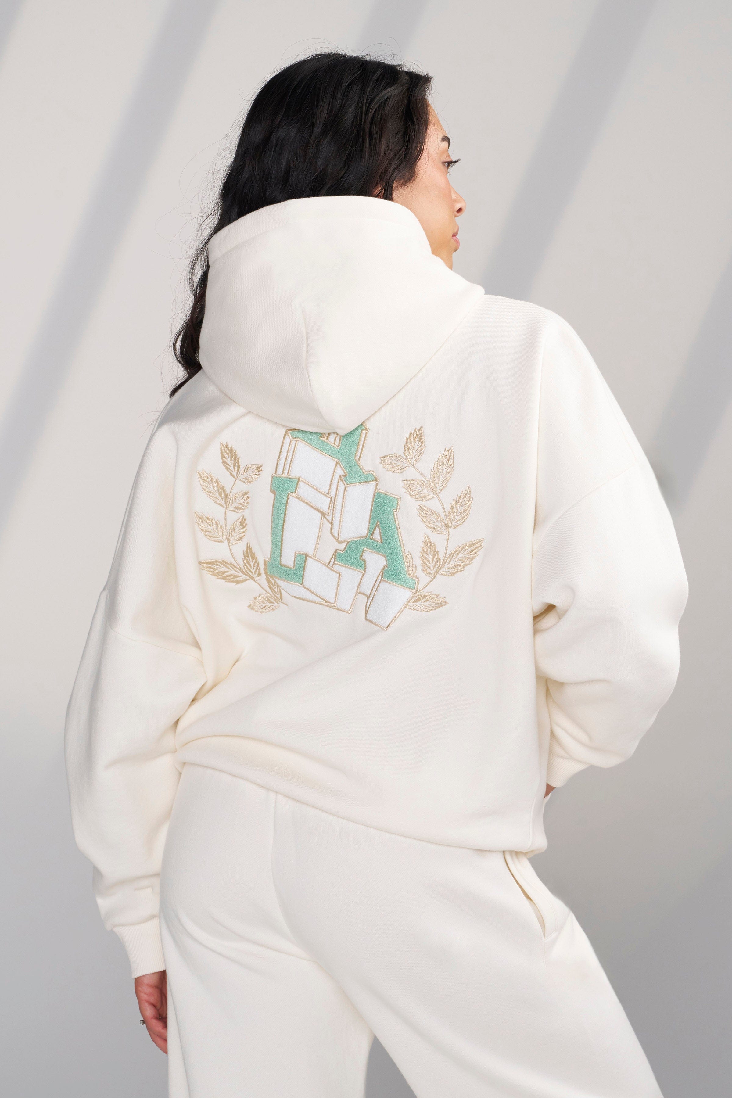 YoungLA W524 - Teddy Hoodie Coconut Milk