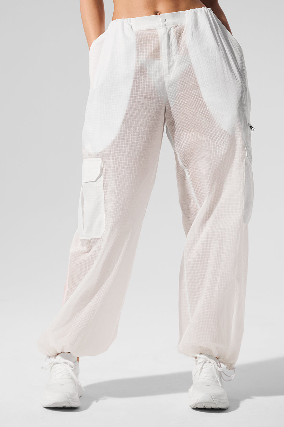 Alo Yoga Women'S Sheer Game Time Wide Leg Jogger