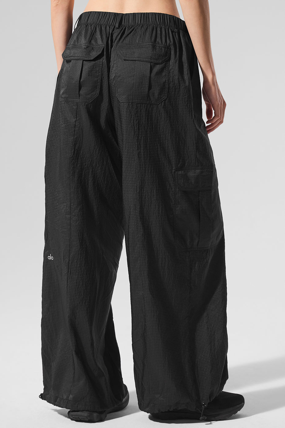 Alo Yoga Women'S Sheer Game Time Wide Leg Jogger