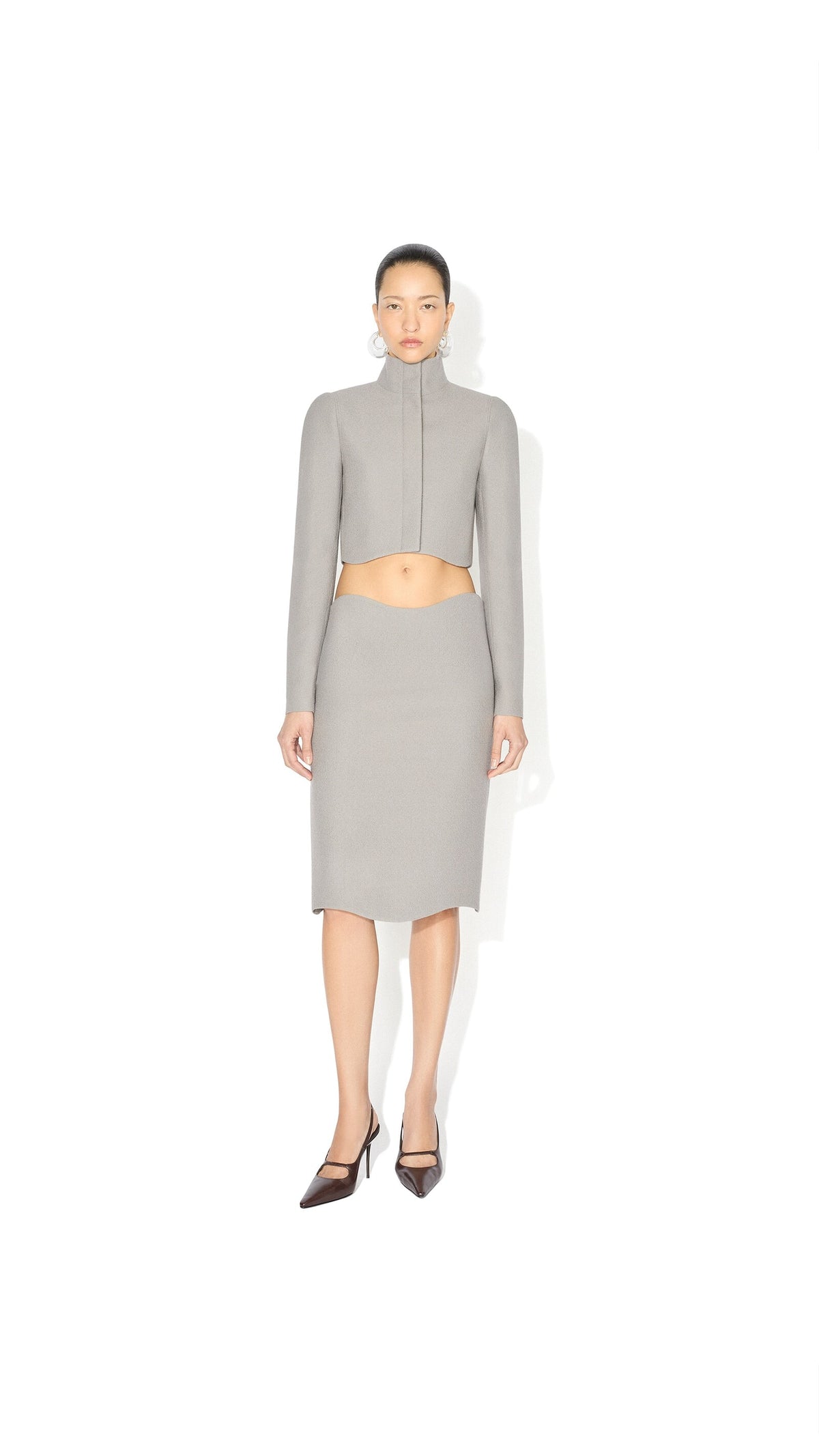 Alaïa Wool Crepe Tailored Jacket