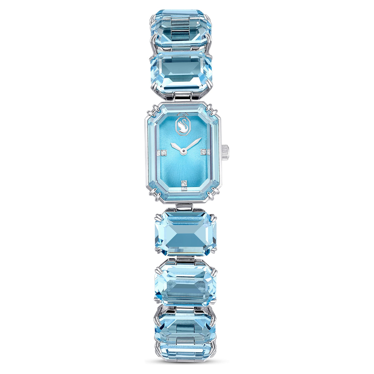 Swarovski Watch Octagon Cut Bracelet Blue Stainless Steel SW5729722