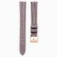 Swarovski Watch Strap 13 Mm (0.51") Width Leather Gray Rose Gold-Tone Finish SW5674175