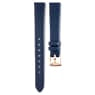 Swarovski Watch Strap 14 Mm (0.55") Width Leather Blue Rose Gold-Tone Finish SW5674146