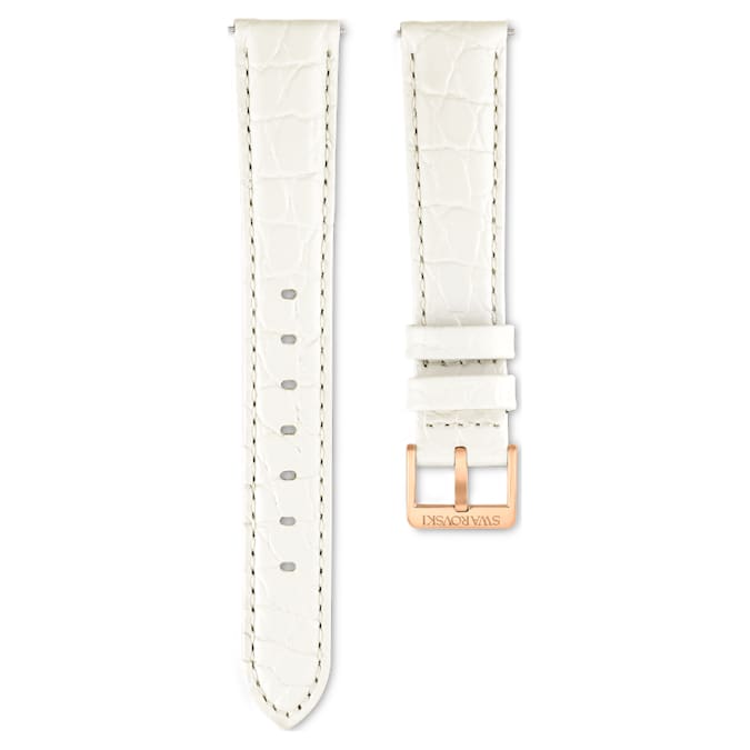 Swarovski Watch Strap 16 Mm (0.63") Width Leather Strap White SW5687031