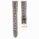 Swarovski Watch Strap 16 Mm (0.63") Width Leather with Stitching Gray SW5687028