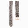 Swarovski Watch Strap 16 Mm (0.63") Width Leather with Stitching Gray SW5687028