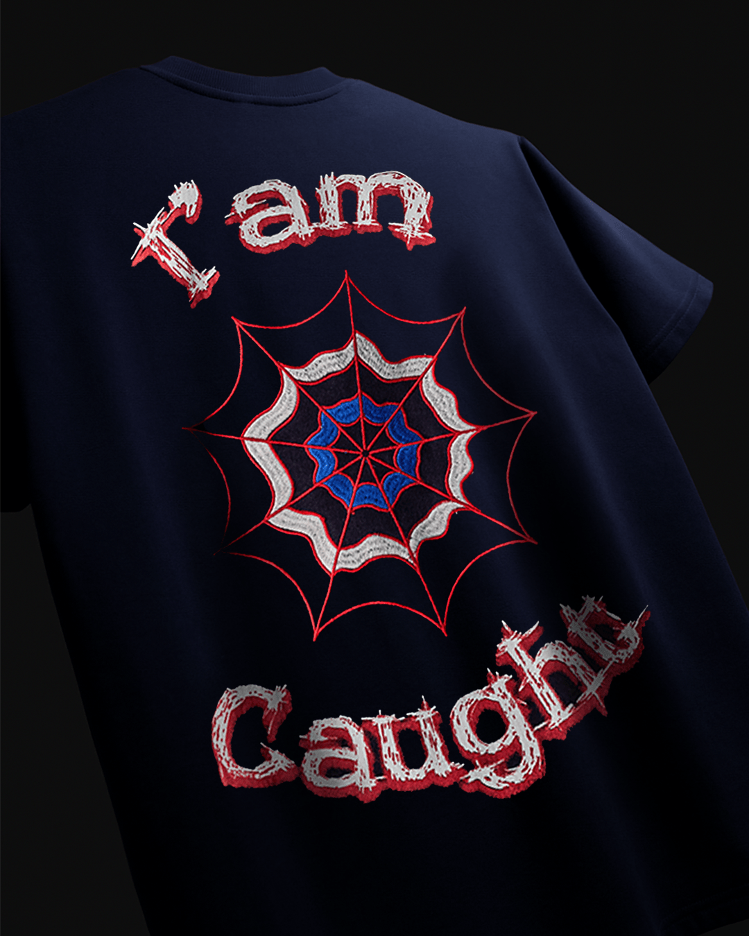 WEBBED UP NAVY BLUE TEE - SULLITT