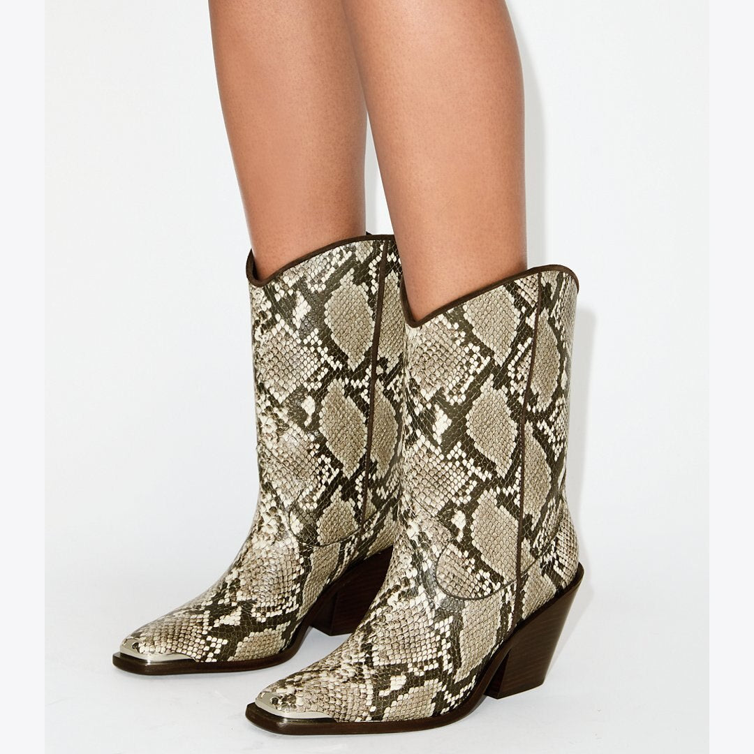 Tory Burch Western Boot SNAKE PRINT