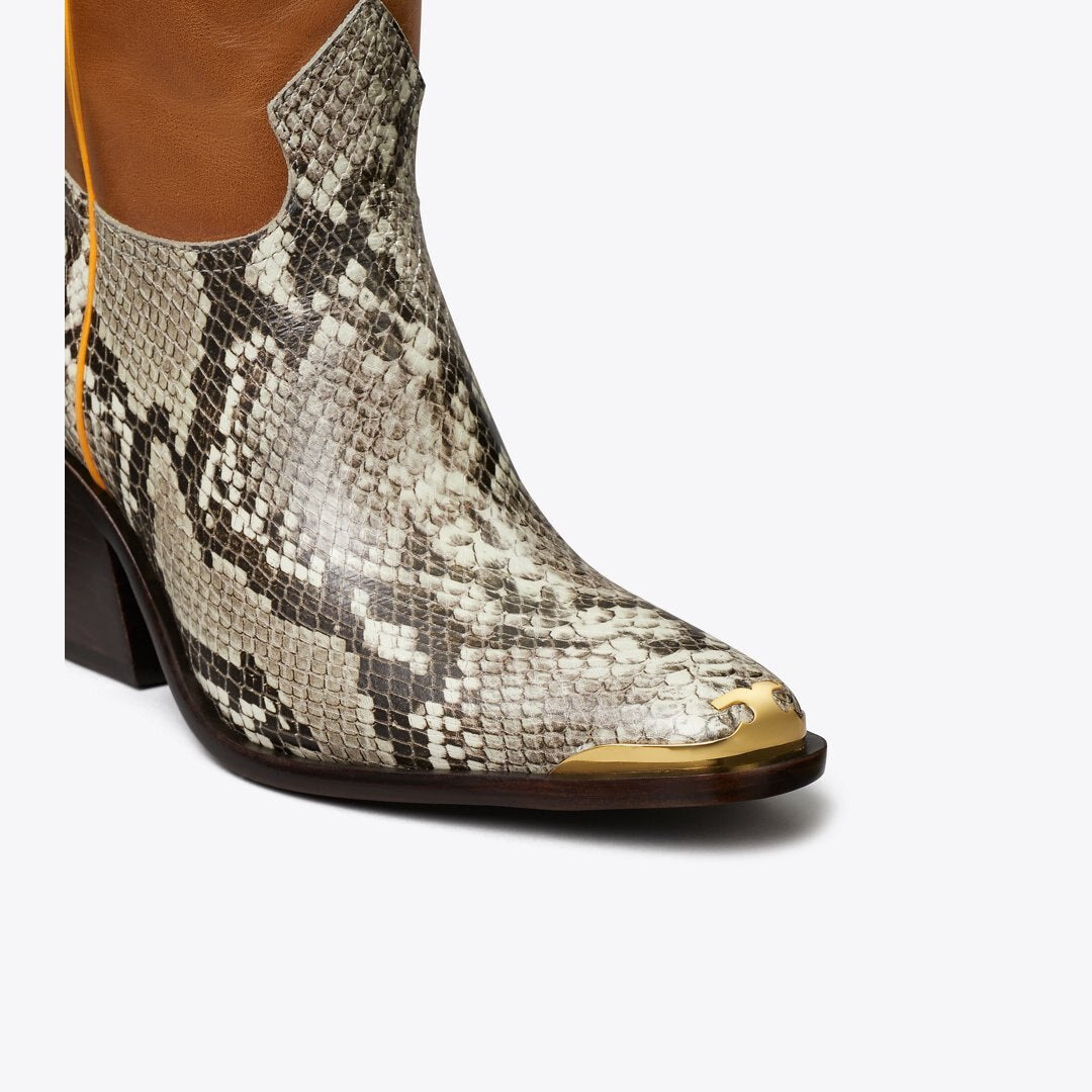 Tory Burch Western Tall Boot RANCH BROWN / NATURAL ROCCIA
