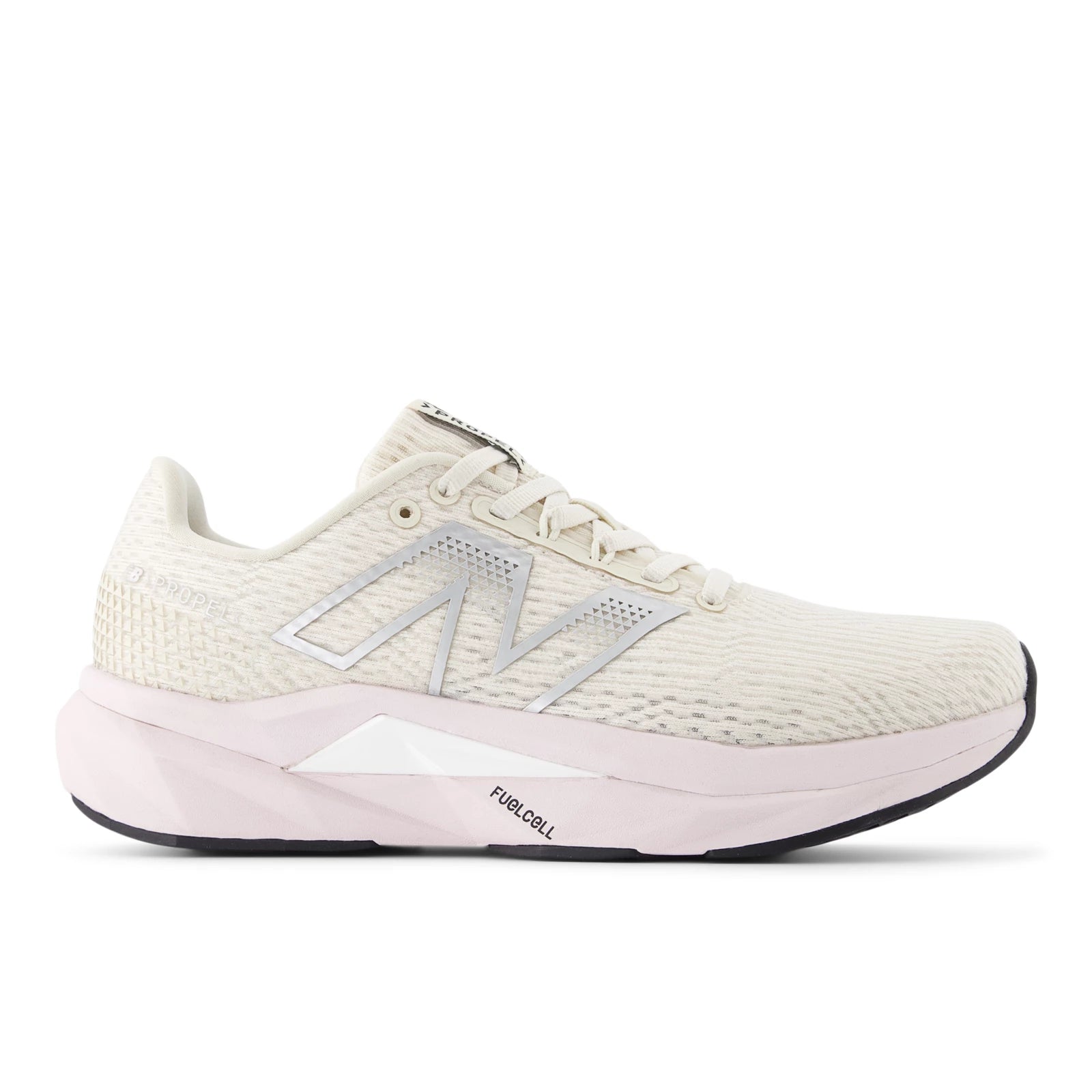New Balance Fuelcell Propel V5 Linen With Pink Granite And Sea Salt Womens Linen With Pink Granite And Sea Salt