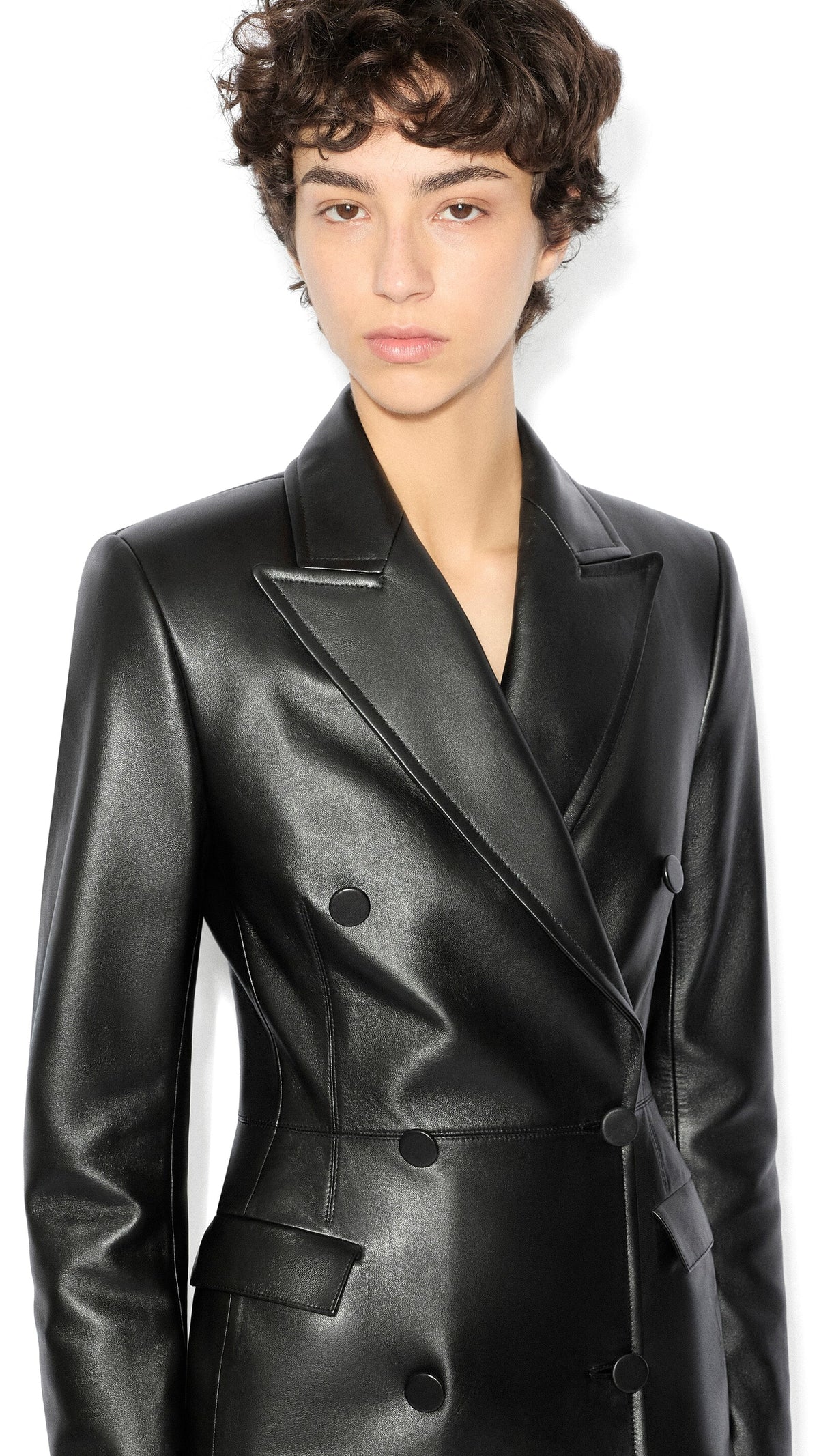 Alaïa Soft Lambskin Tailored Coat