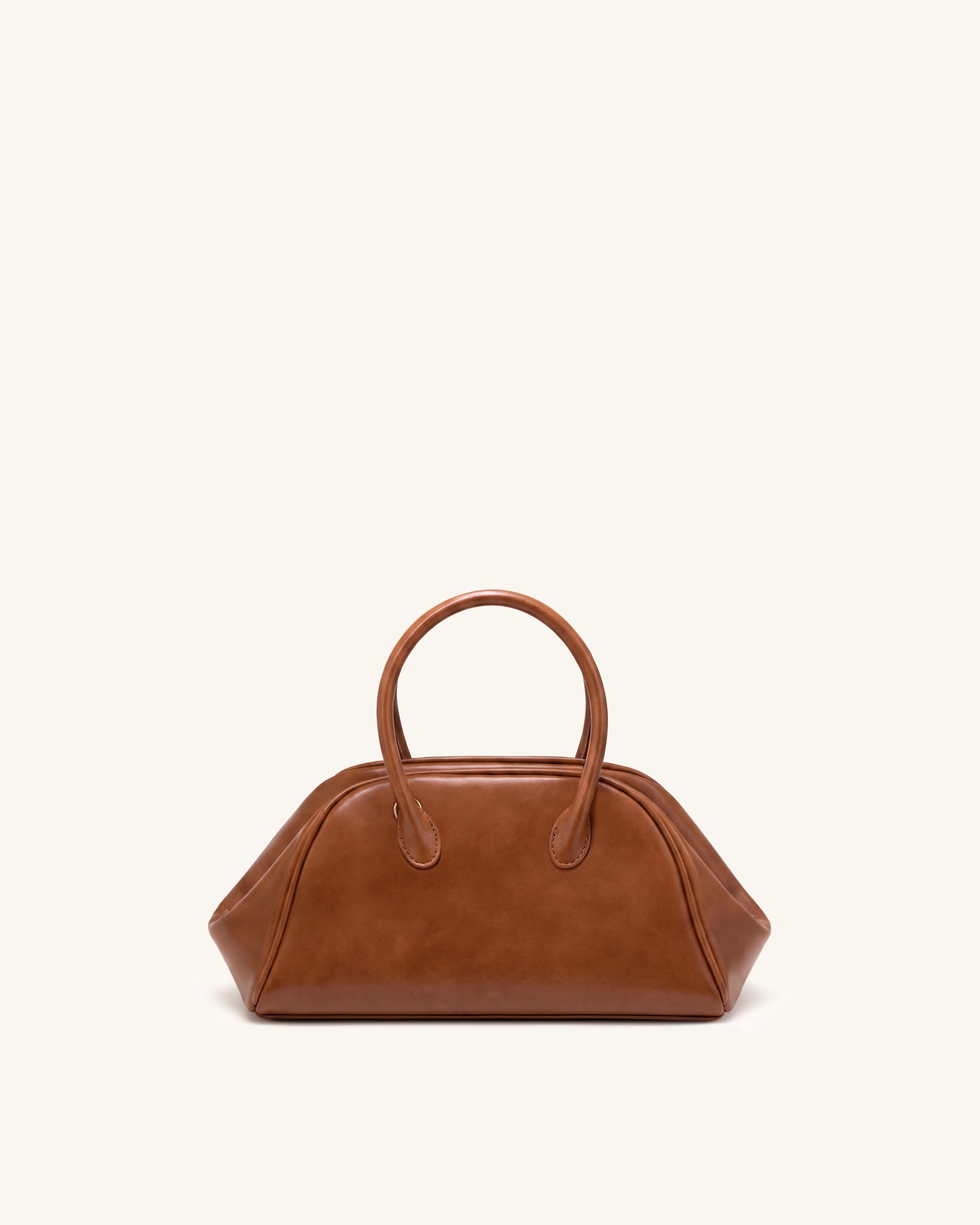 Jw Pei Veda Vintage Finish Bowler Bag Saddle Brown