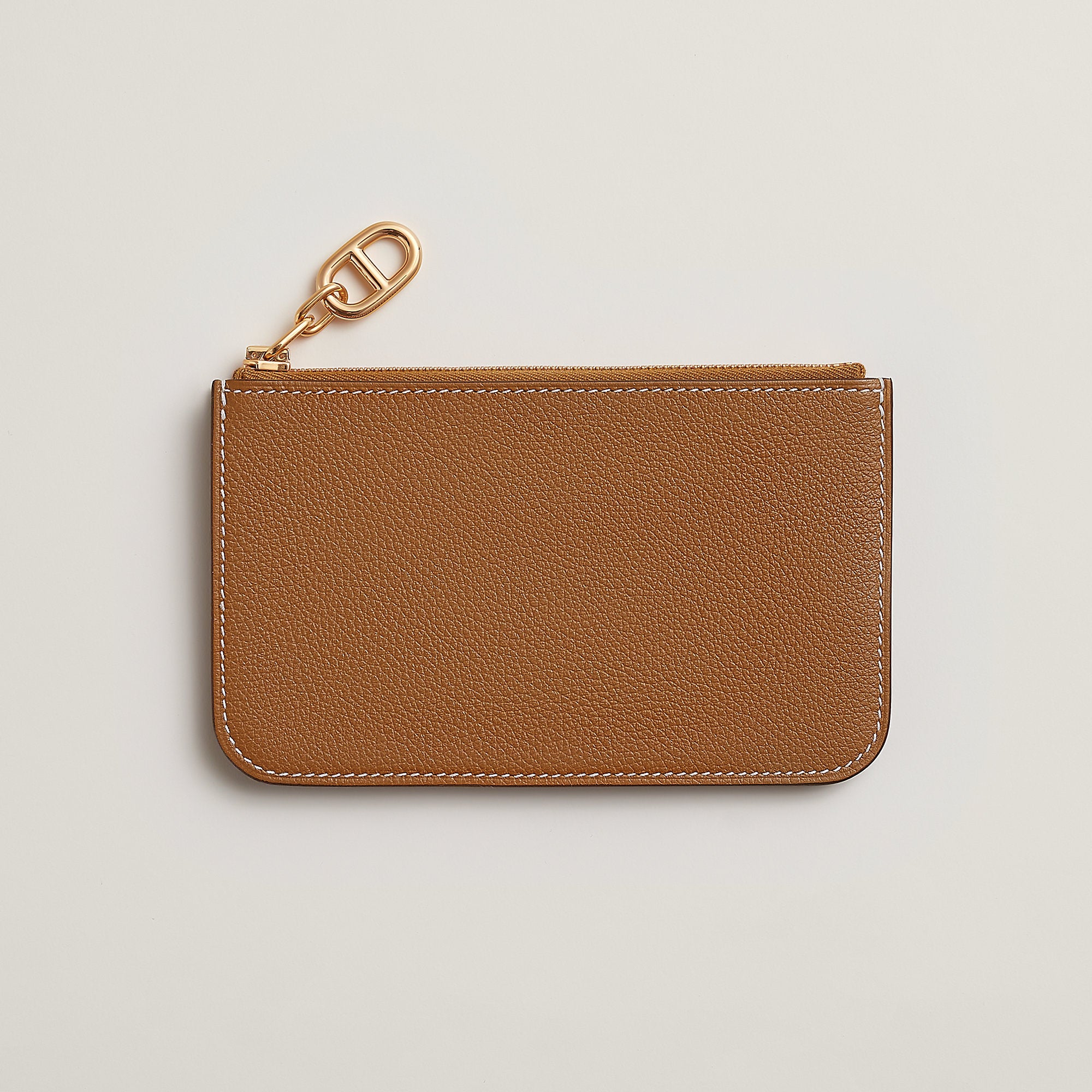 Hermes Zipengo Chaine D'Ancre Card Holder Gold