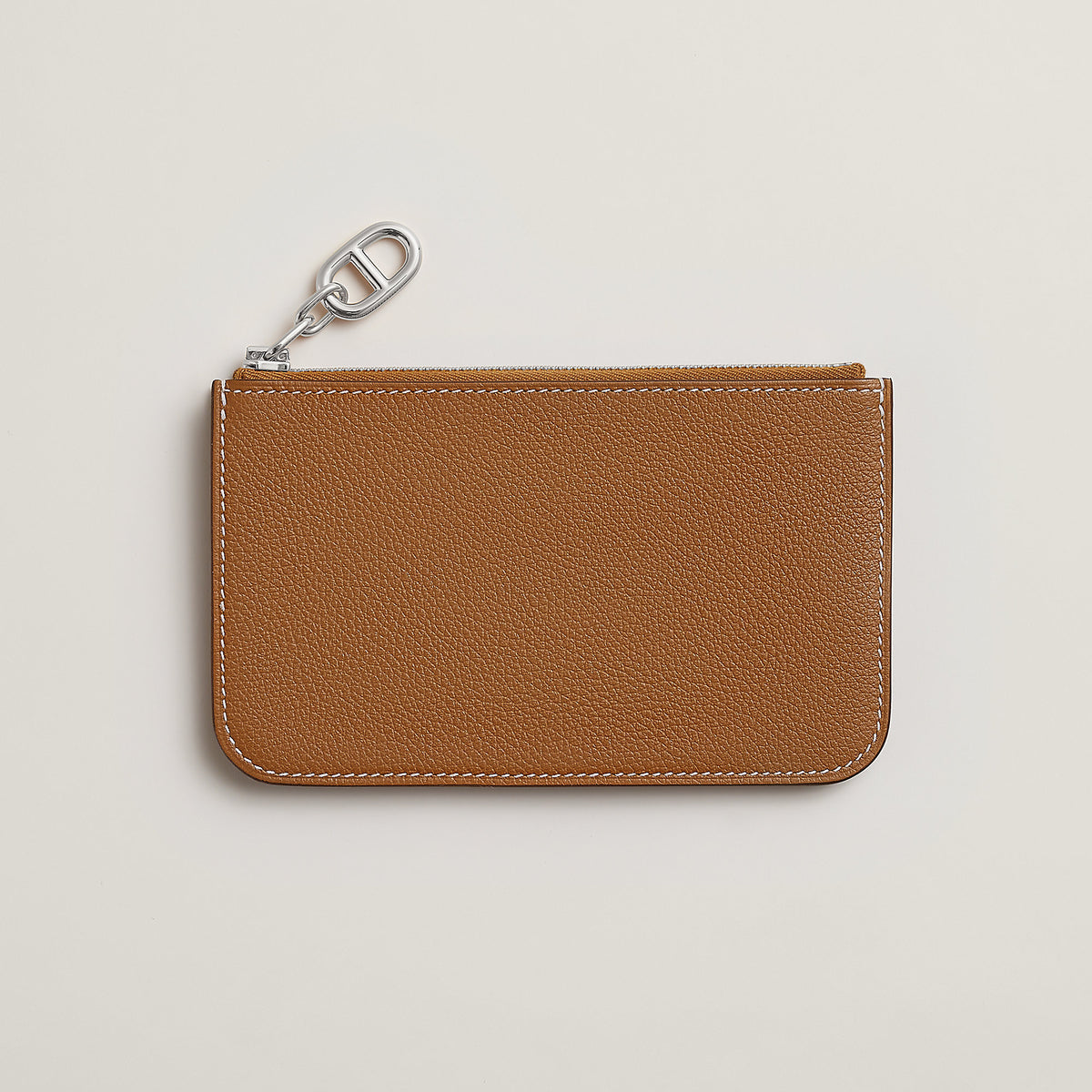 Hermes Zipengo Chaine D'Ancre Card Holder Gold