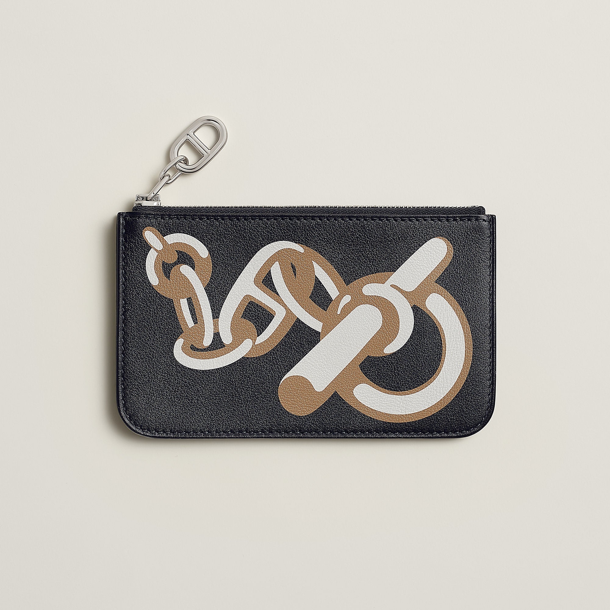 Hermes Zipengo Chaine D'Ancre Card Holder Caban