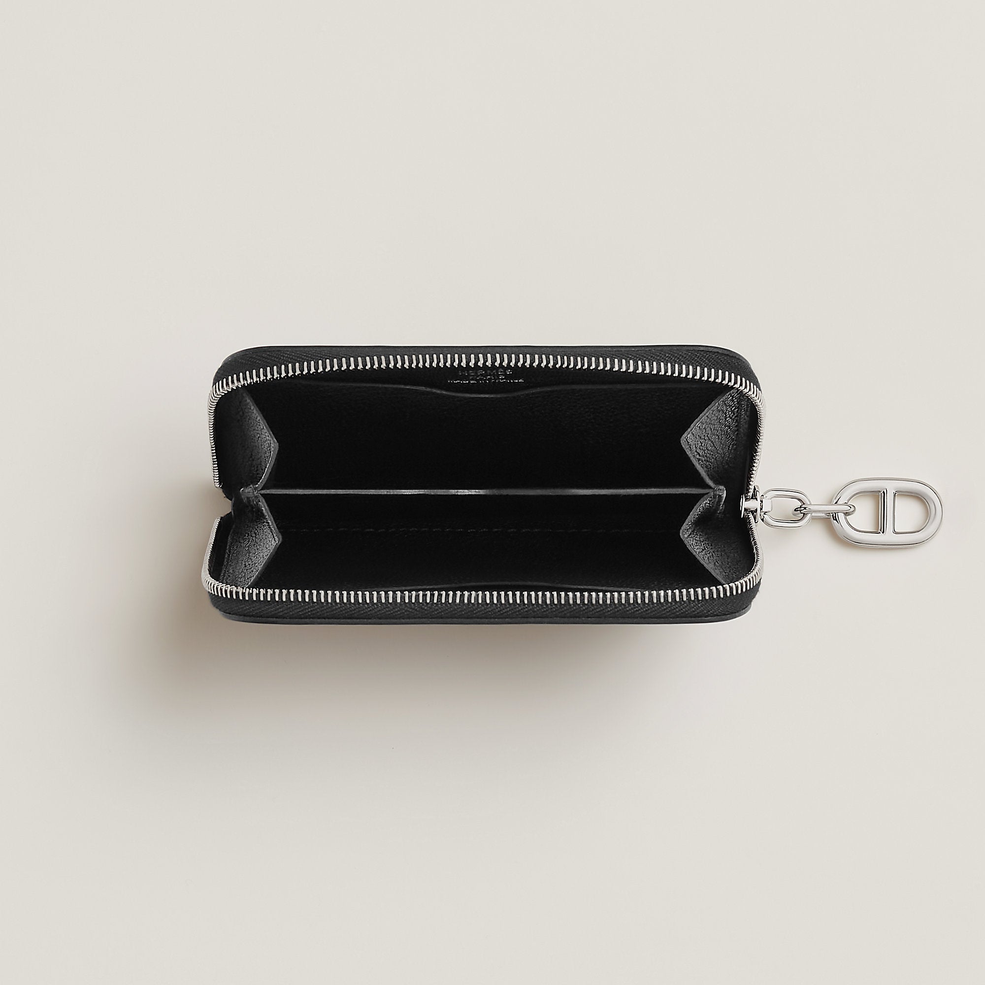 Hermes Zipengo Chaine D'Ancre Compact Card Holder Bton
