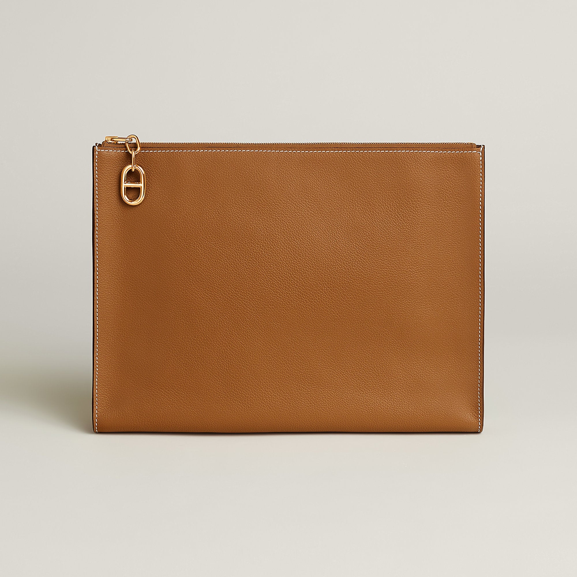 Hermes Zipengo Chaine D'Ancre Gm Pouch Gold