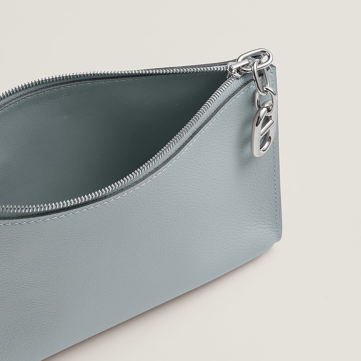 Hermes Zipengo Chaine D'Ancre Pm Pouch Bleu Glacier