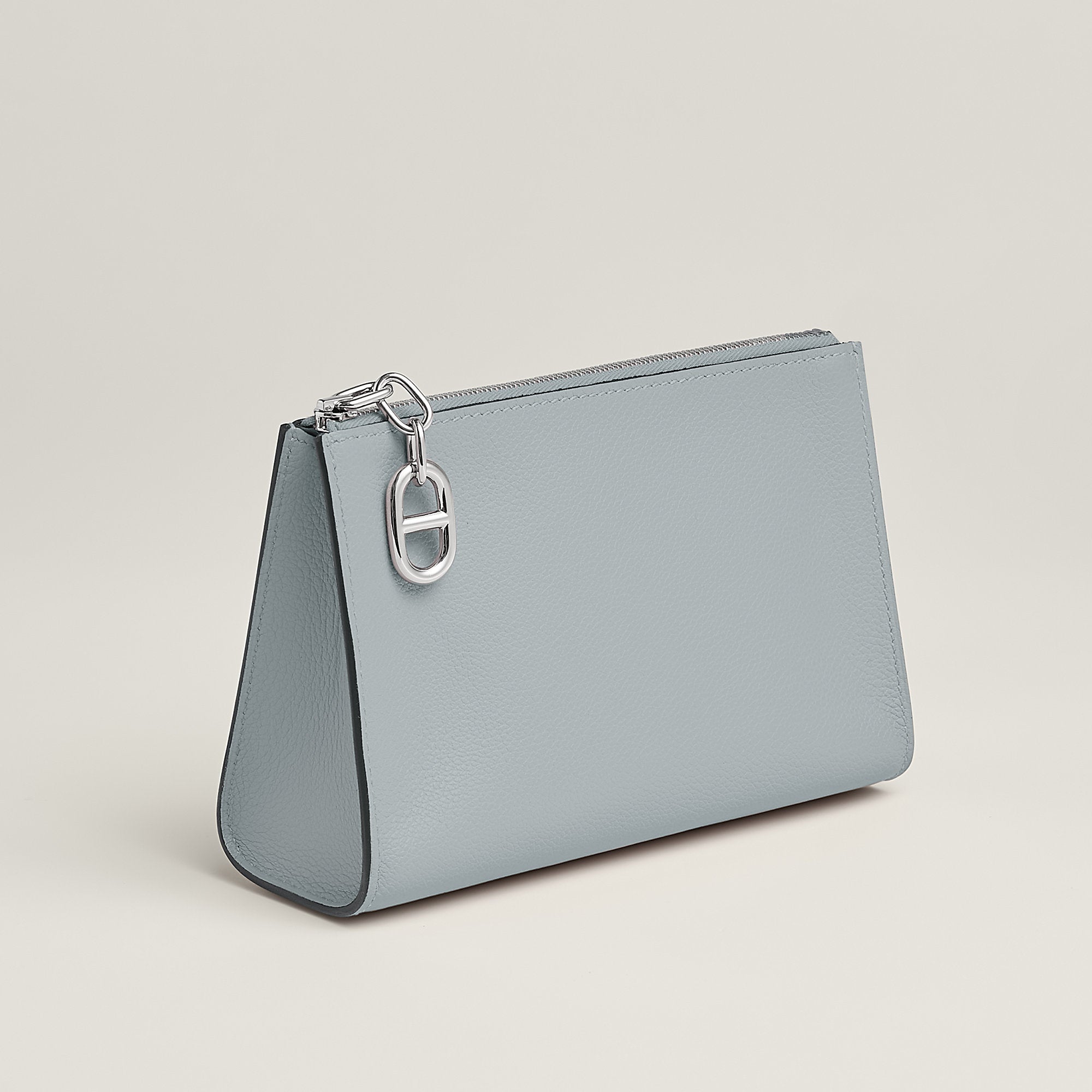 Hermes Zipengo Chaine D'Ancre Pm Pouch Bleu Glacier