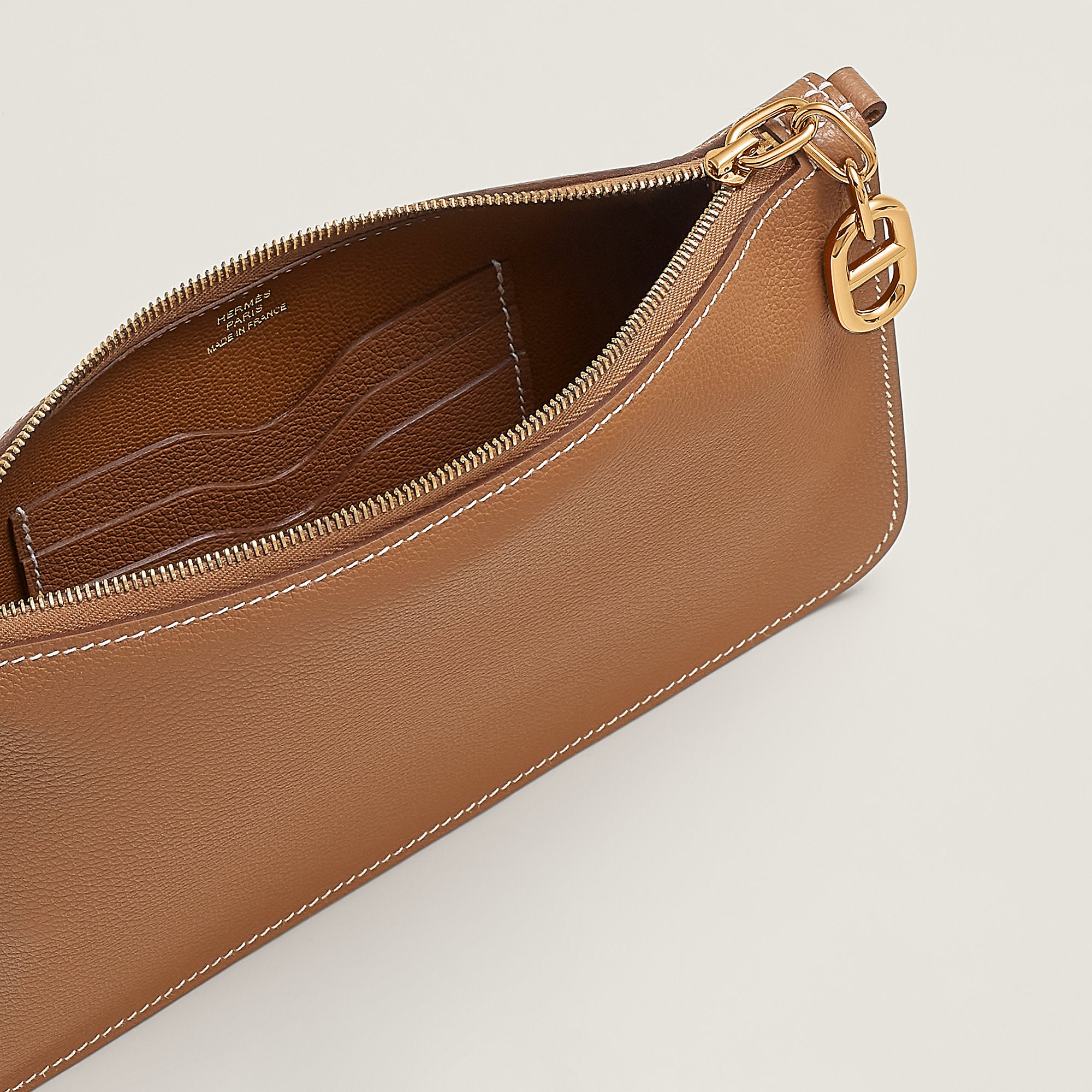 Hermes Zipengo Chaine D'Ancre To Go Pouch Gold