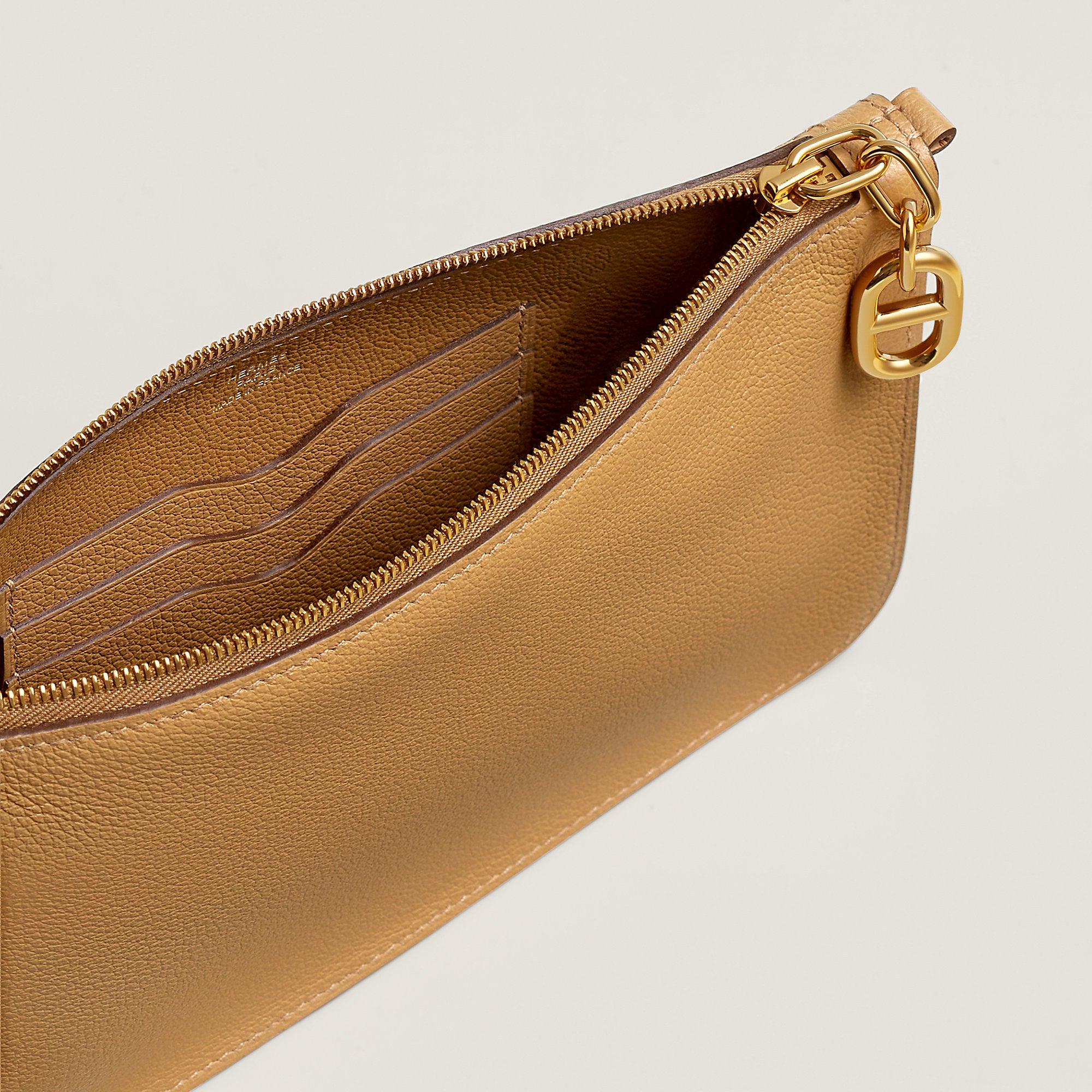 Hermes Zipengo Chaine D'Ancre To Go Pouch Biscuit