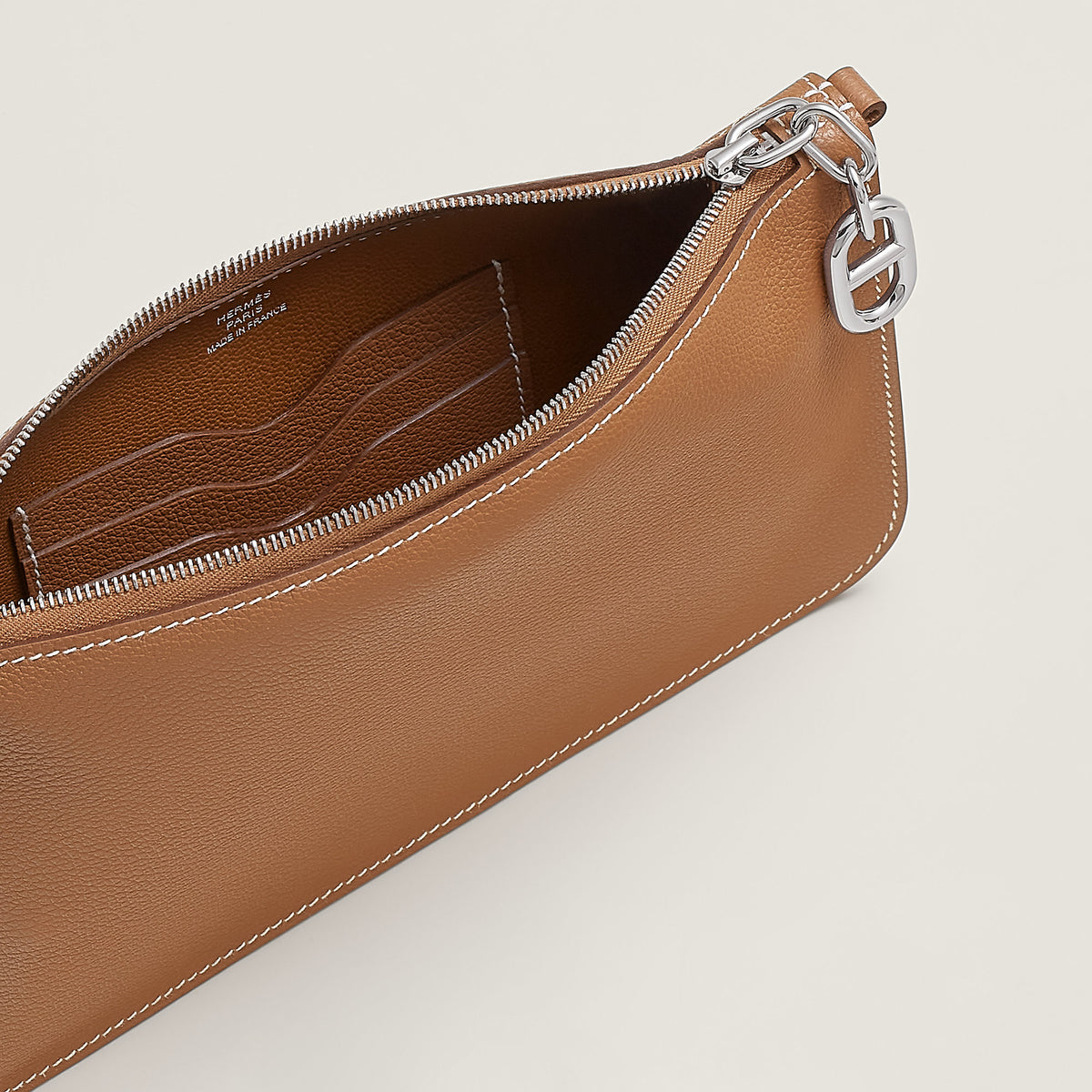 Hermes Zipengo Chaine D'Ancre To Go Pouch Gold