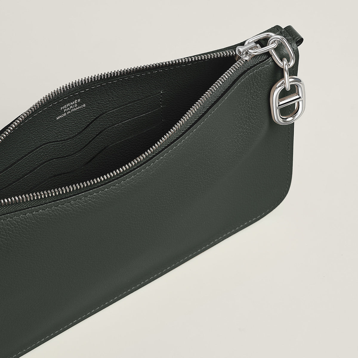 Hermes Zipengo Chaine D'Ancre To Go Pouch Vert Amande
