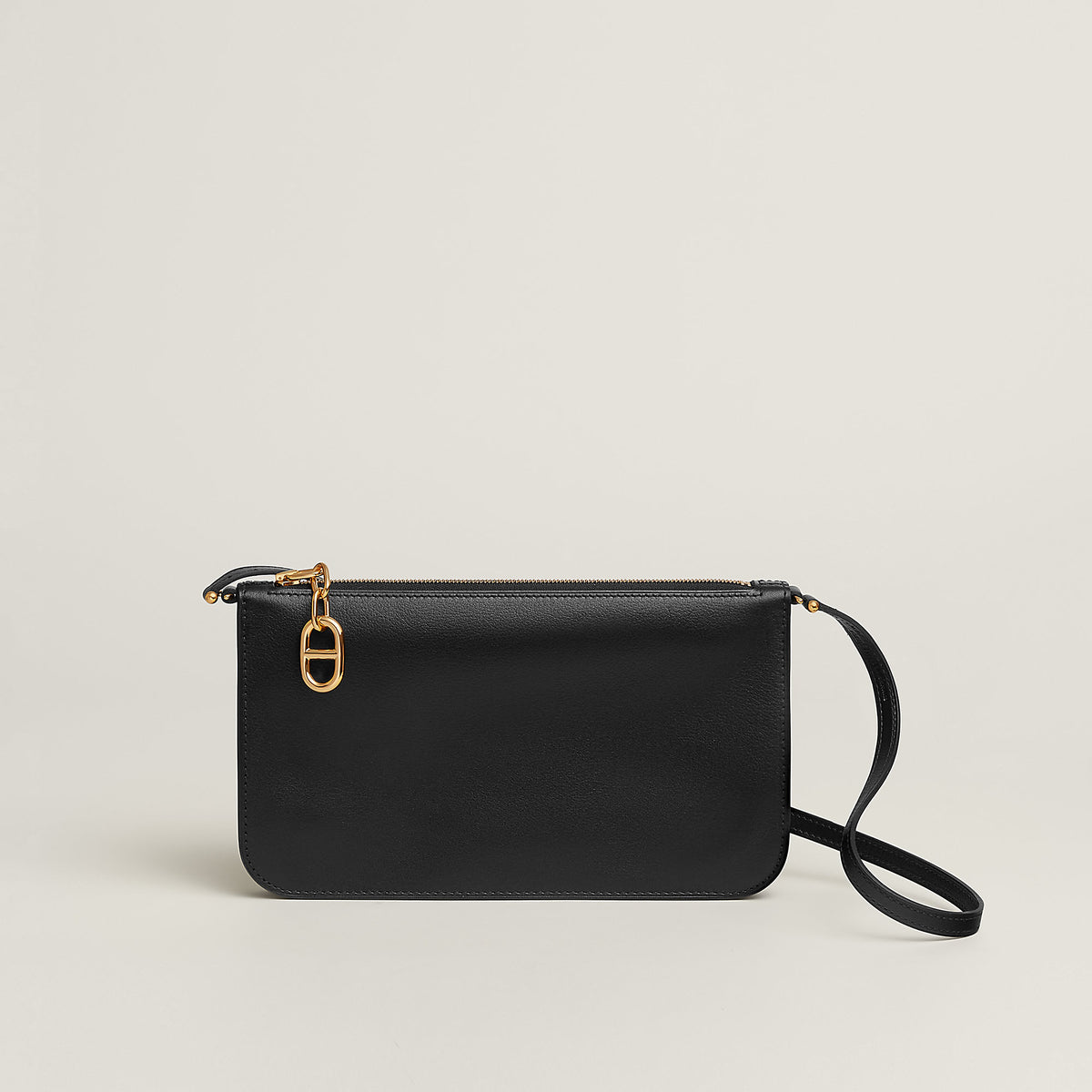 Hermes Zipengo Chaine D'Ancre To Go Pouch Noir