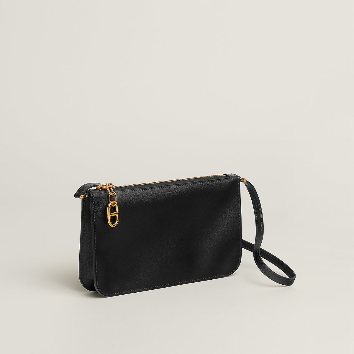 Hermes Zipengo Chaine D'Ancre To Go Pouch Noir