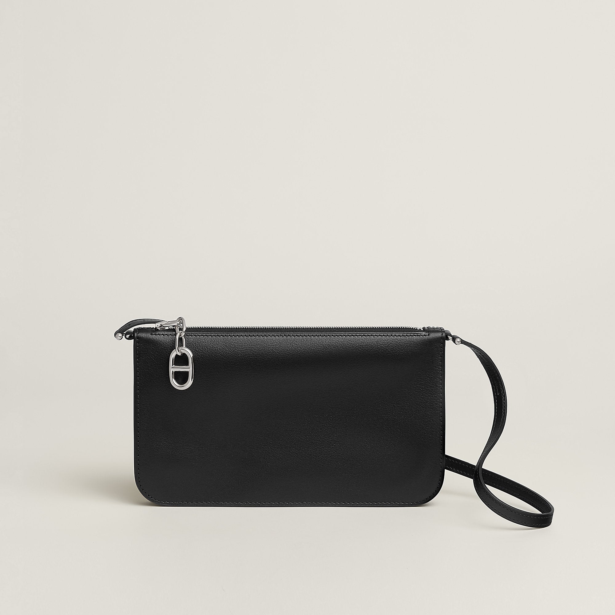 Hermes Zipengo Chaine D'Ancre To Go Pouch Noir