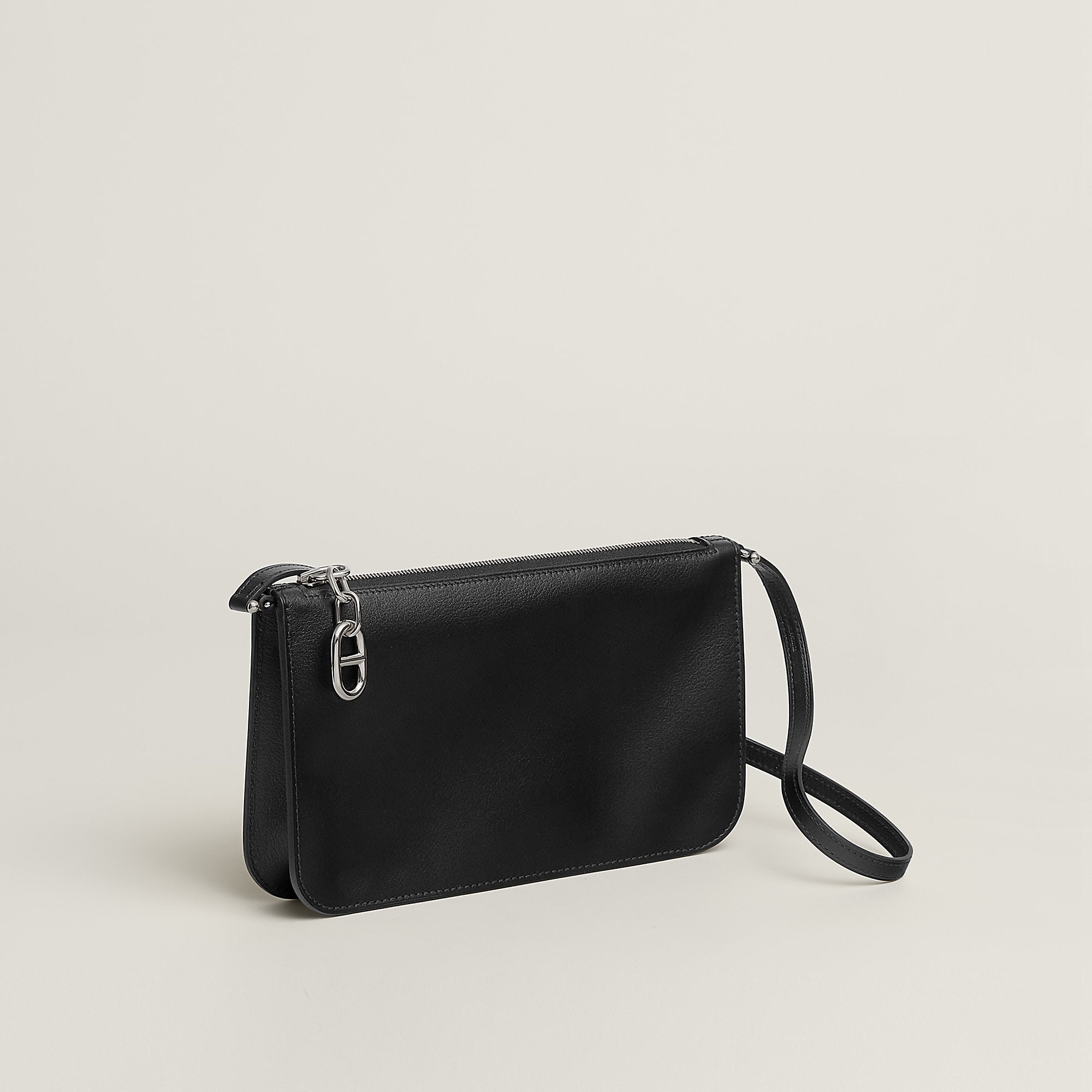 Hermes Zipengo Chaine D'Ancre To Go Pouch Noir