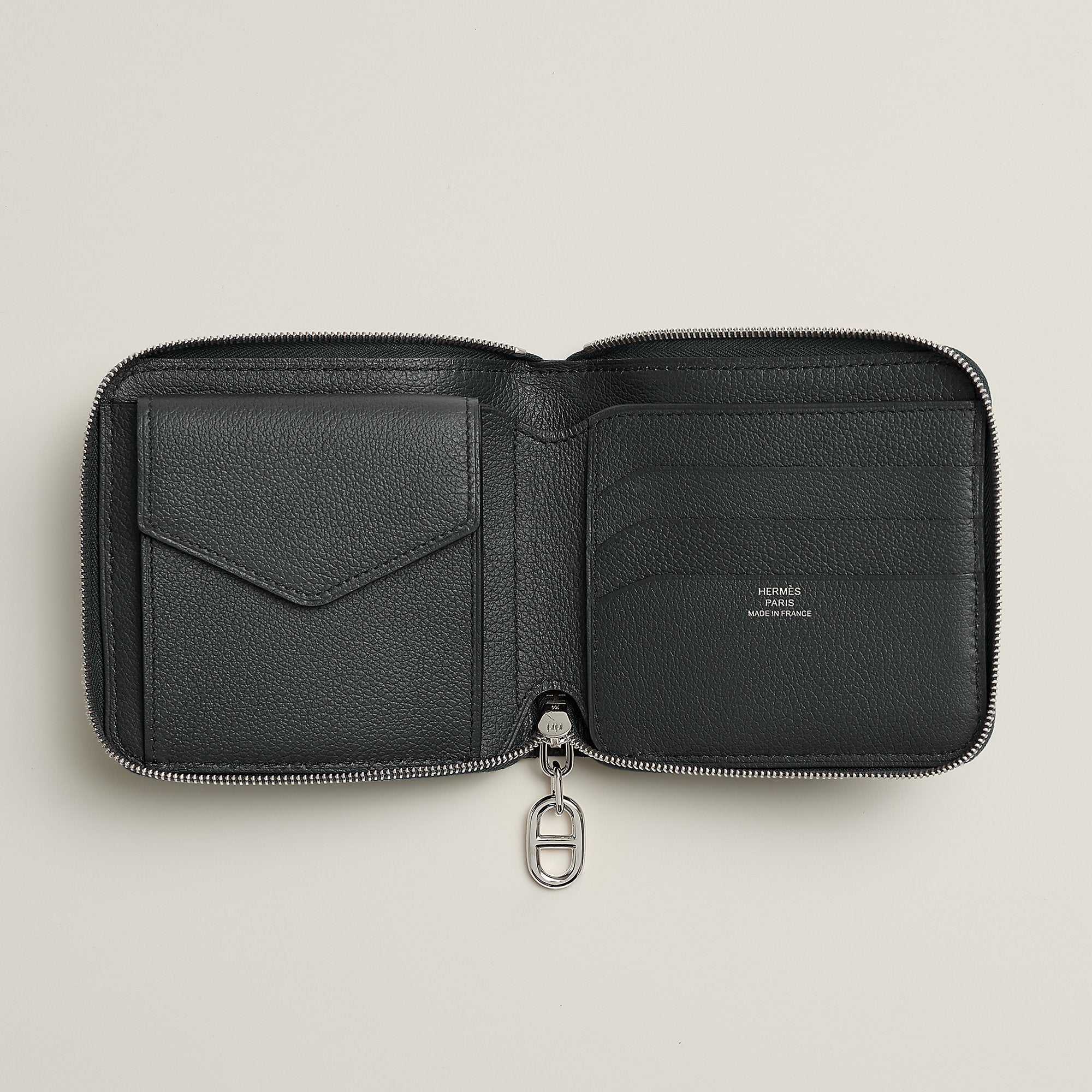 Hermes Zipengo Ii Chaine D'Ancre Wallet Toupe