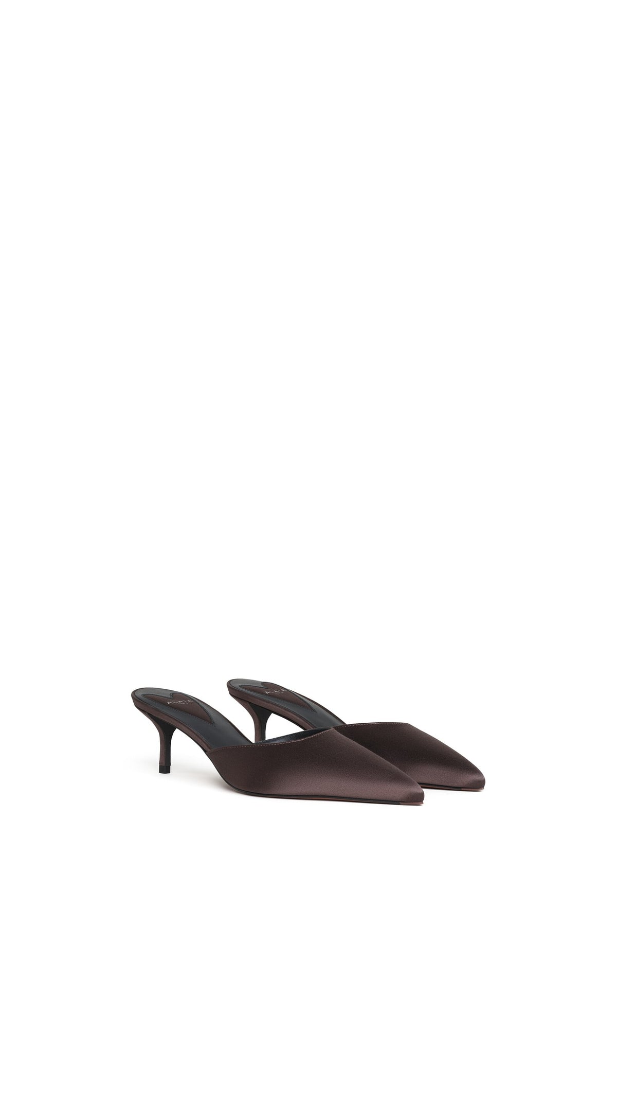 Alaïa Le Cœur Mules In Satin