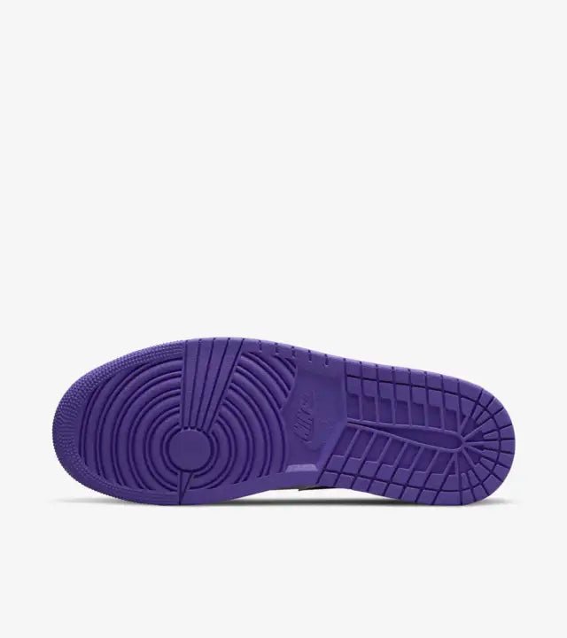 air jordan 1 mid white black purple