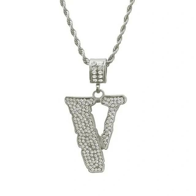 VLONE ICED OUT PENDANT