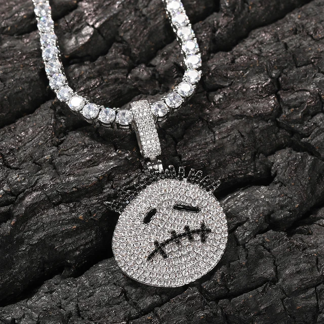 TRAVIS SCOTT LOGO ICED OUT PENDANT