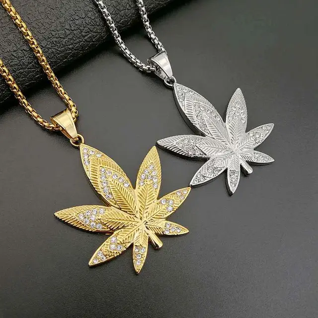 Gold 2025 weed pendant