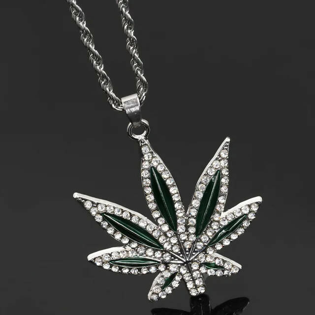 CANNABIS LEAF PENDANT