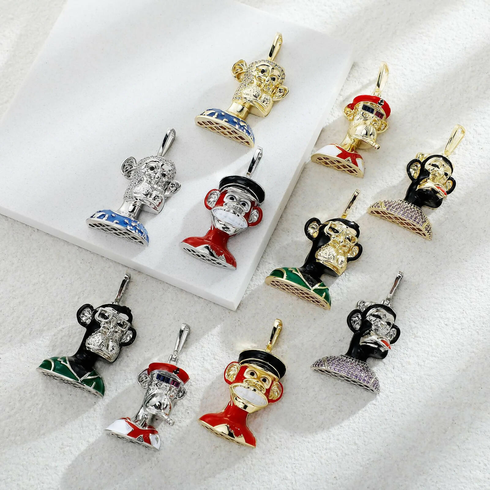 Multiverse Ape Monkey NFT Pendant (Blue)