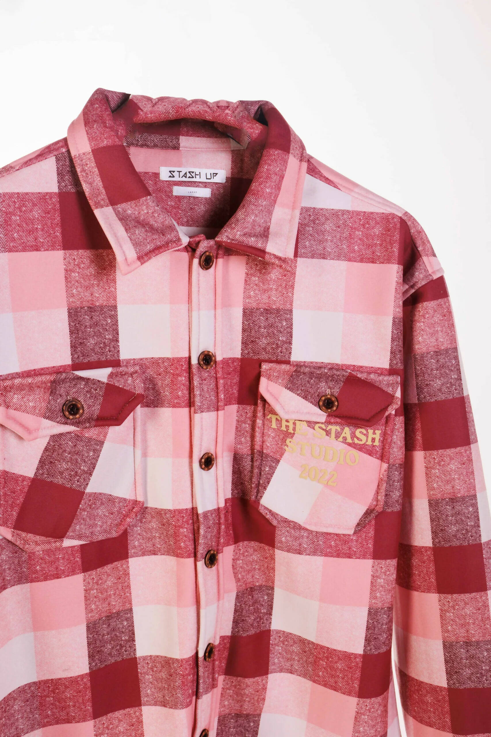 BASIC STASH STUDIO OVER-SHIRT-PINK