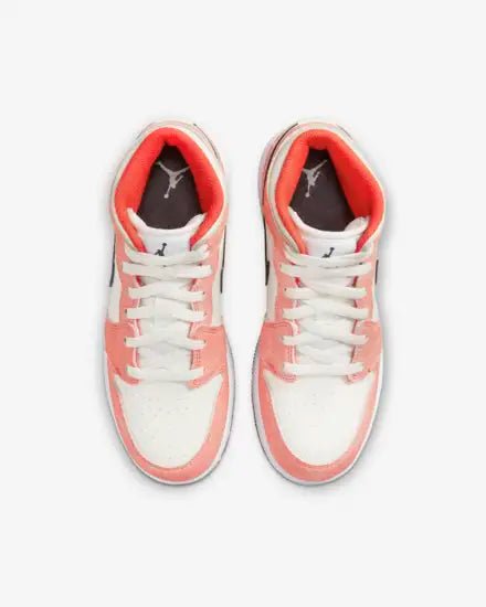 Air Jordan 1 Mid GS Orange Suede