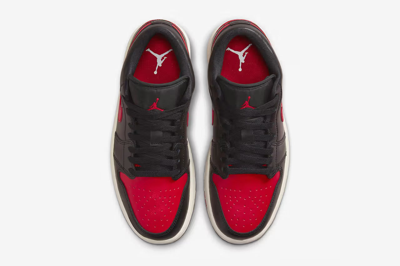 Nike Air Jordan 1 Low Black/Sail/Gym Red Sale