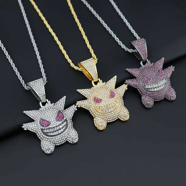 Iced Out Gengar GENGAR POKEMON PENDANT - Main Image