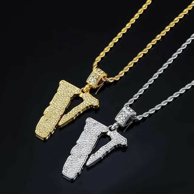 VLONE ICED OUT PENDANT
