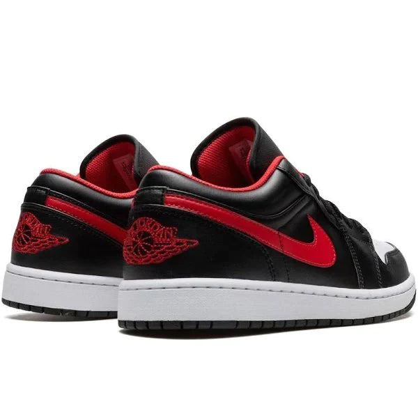air jordan 1 low black fire red white