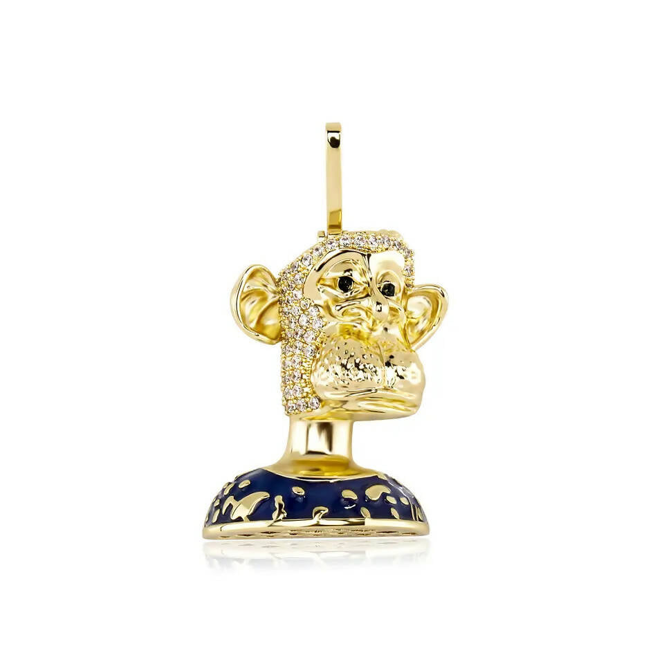 Multiverse Ape Monkey NFT Pendant (Blue)