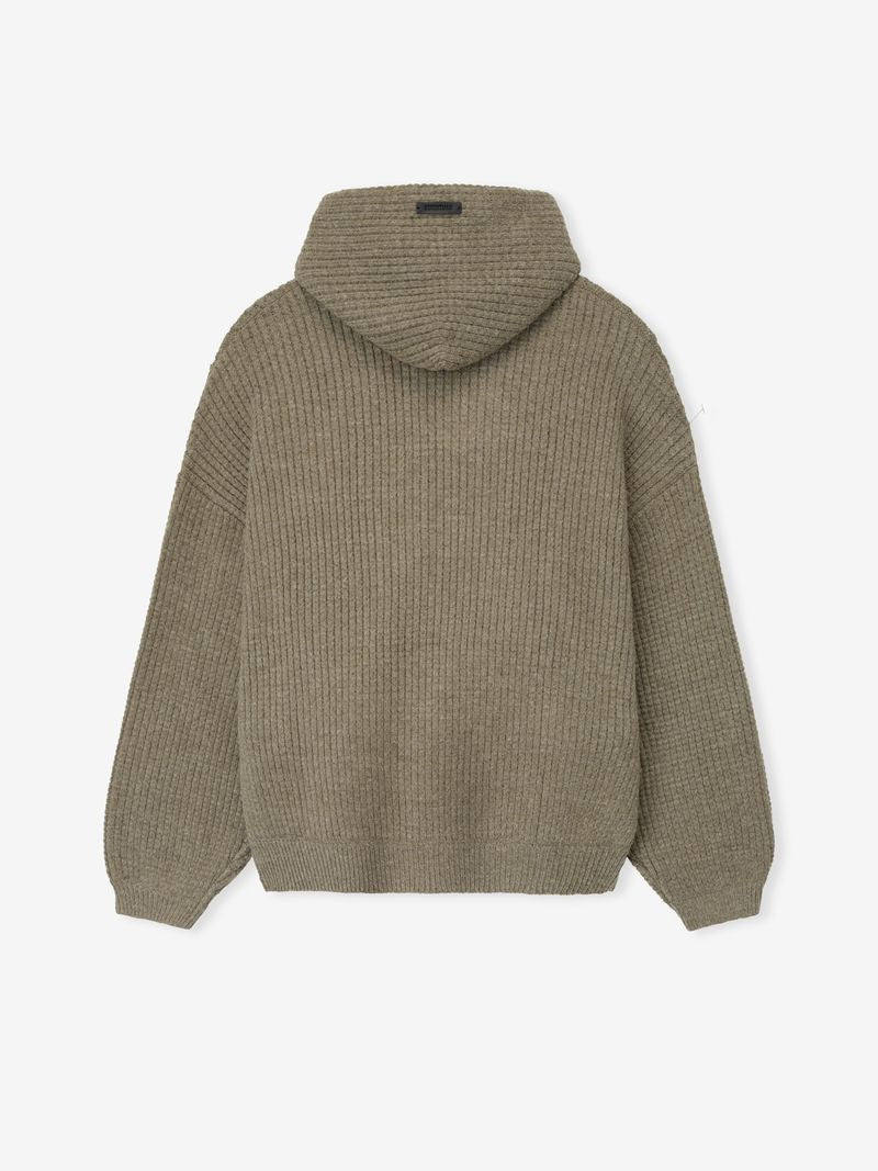 Essentials Heavy Waffle 90S Hoodie Homestead Heather