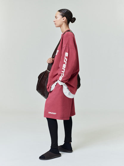 Essentials Relaxed Sweatshort Crimson
