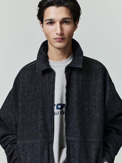 Essentials Denim Work Jacket Vintage Black